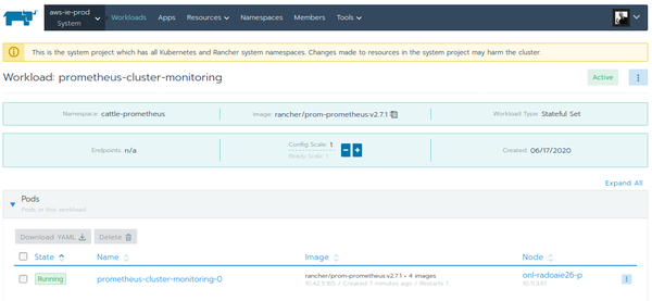 Rancher 2 prometheus-cluster-monitoring