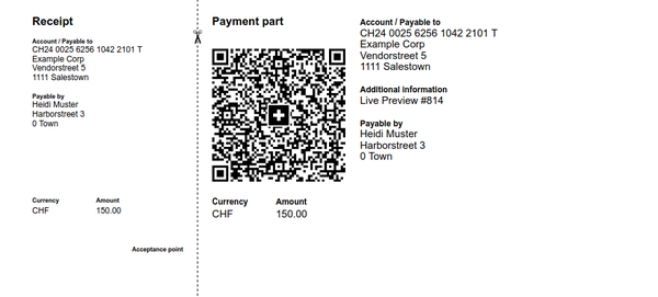 Swiss QR Bill example