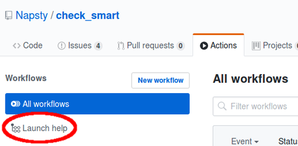 Github workflows in UI